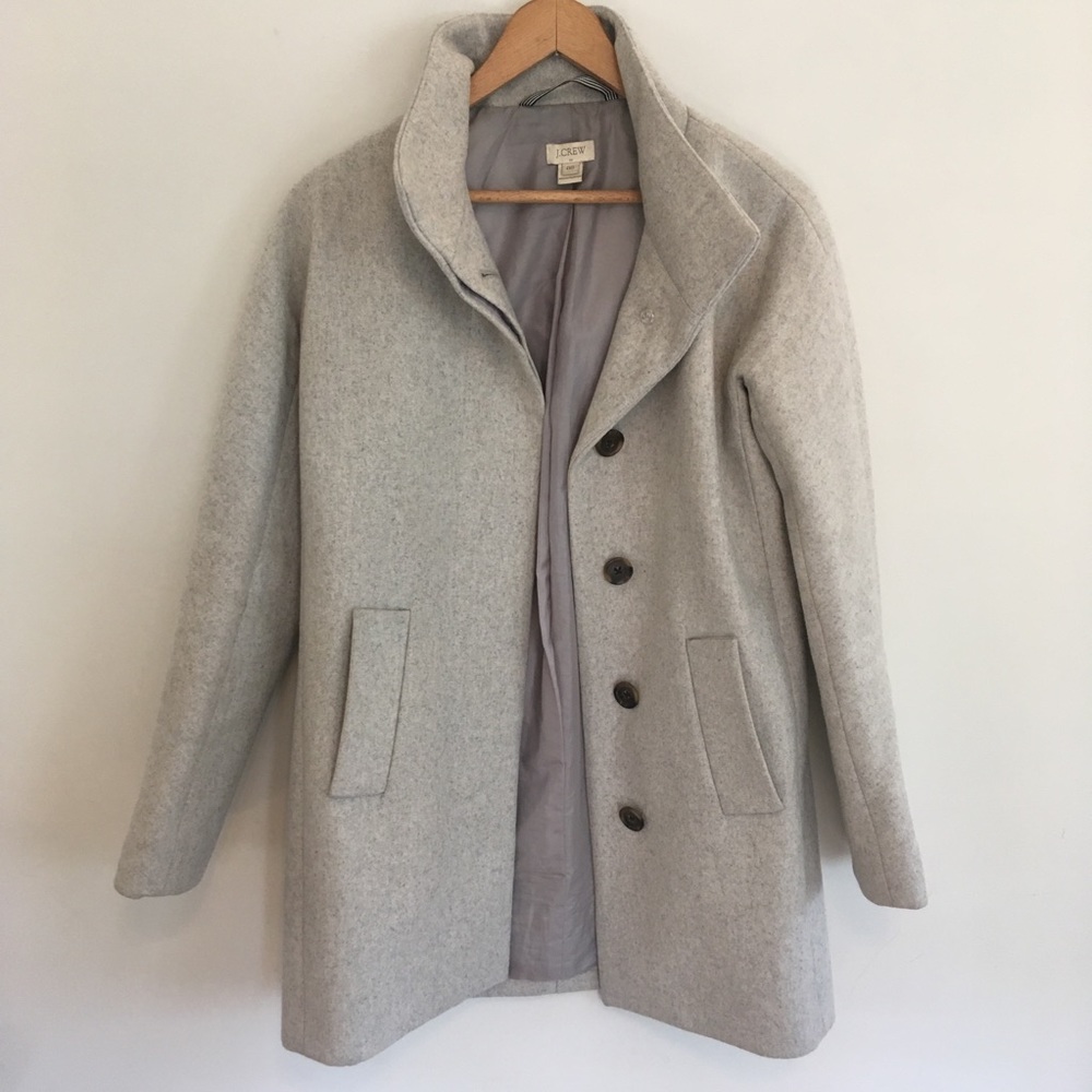 J Crew Factory City Coat - Grey, Size 00
